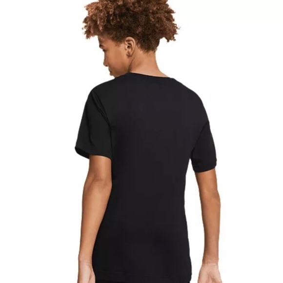 Nike Air Jordan T Shirt tee M 10-12 Youth performance dri-fit black jumpman - Picture 7 of 11